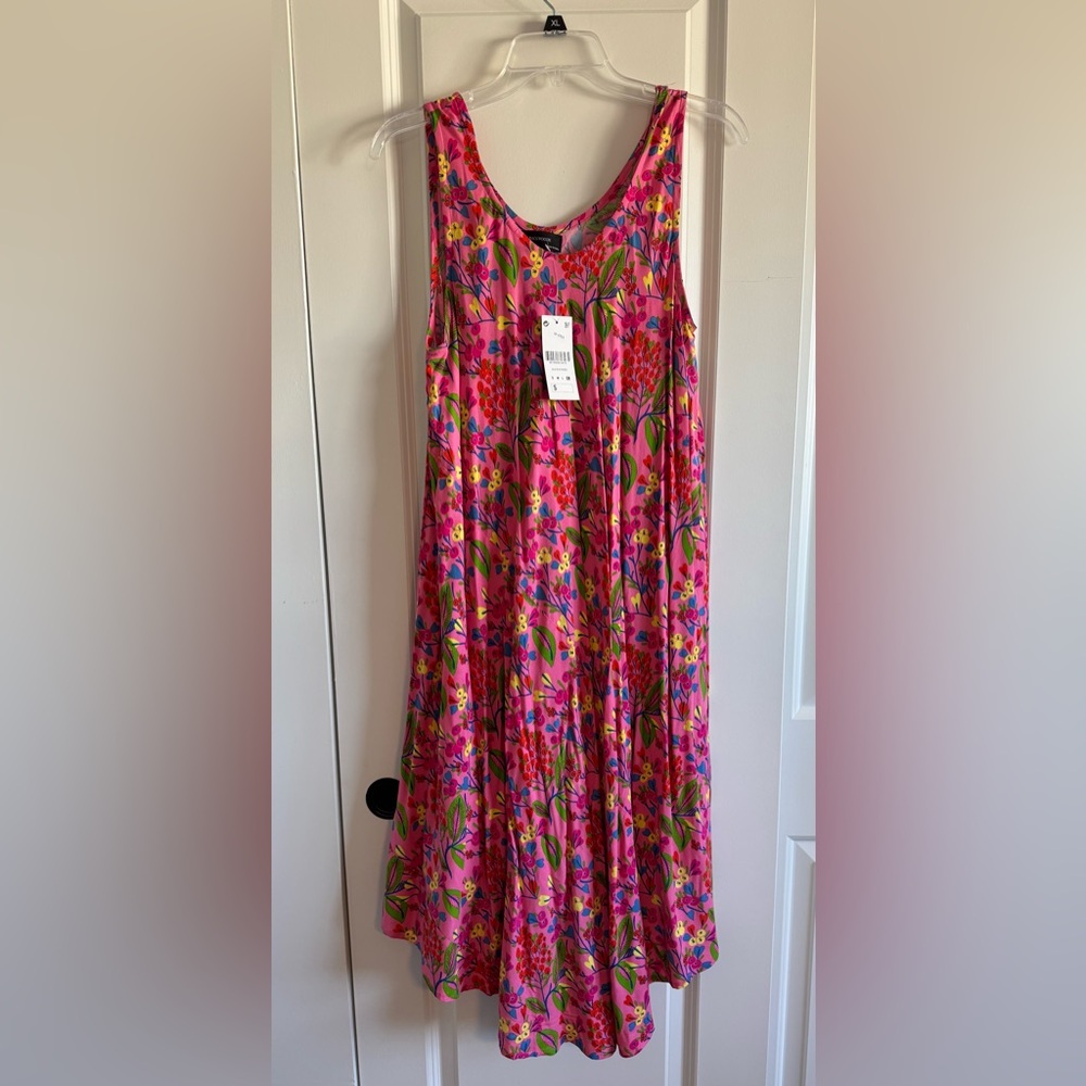Floral Pink A-Line Dress